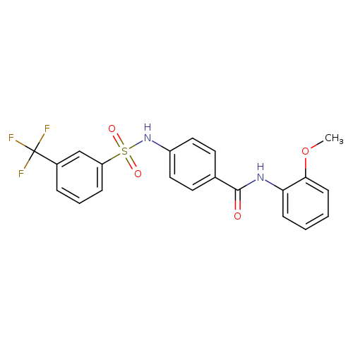 N-(2-methoxyphenyl)-4-[3-(trifluoromethyl)benzenesulfonamido]benzamide
