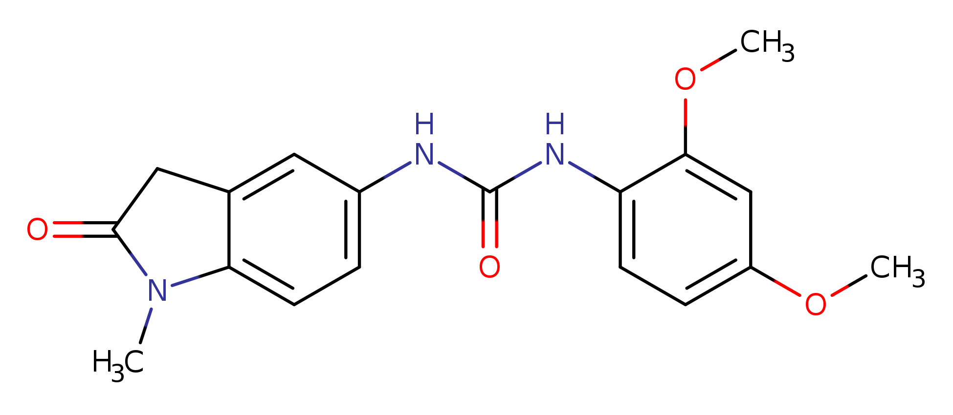 1-(2,4-dimethoxyphenyl)-3-(1-methyl-2-oxo-2,3-dihydro-1H-indol-5-yl)urea