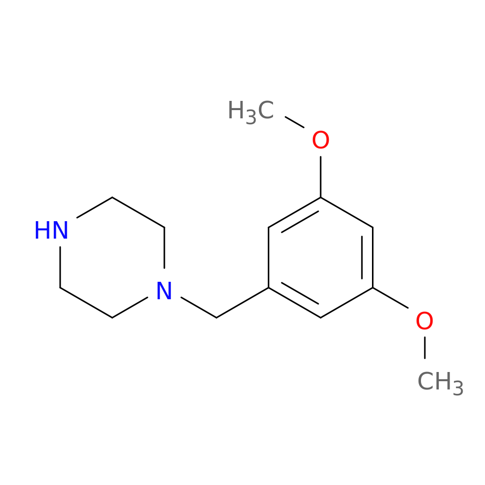 1-[(3,5-dimethoxyphenyl)methyl]piperazine