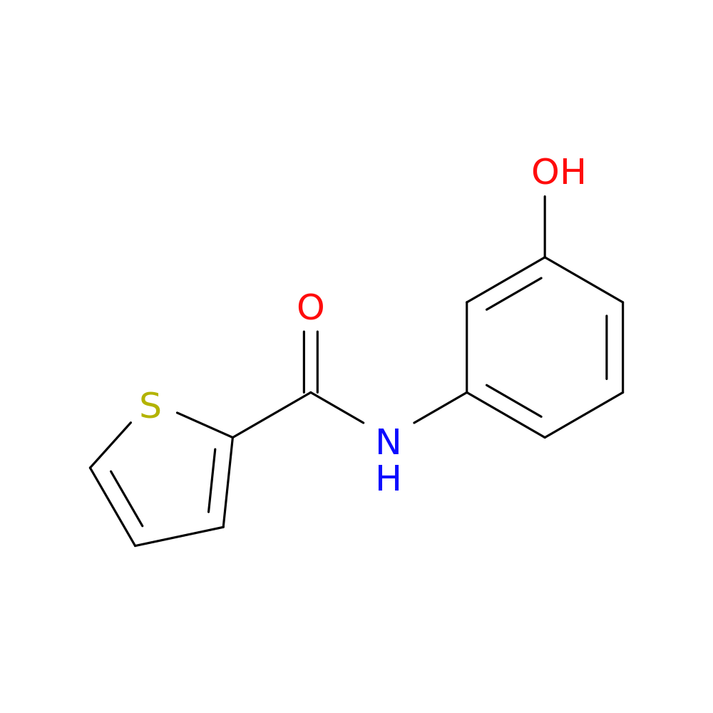 N-(3-hydroxyphenyl)thiophene-2-carboxamide