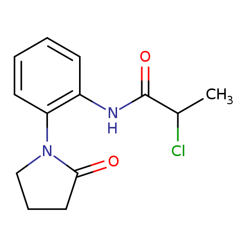 2-chloro-N-[2-(2-oxopyrrolidin-1-yl)phenyl]propanamide
