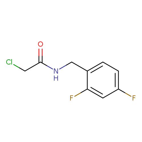 2-chloro-N-[(2,4-difluorophenyl)methyl]acetamide