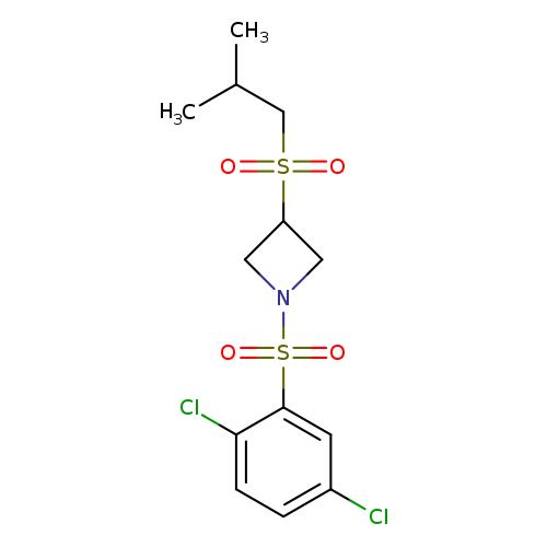 1-(2,5-dichlorobenzenesulfonyl)-3-(2-methylpropanesulfonyl)azetidine