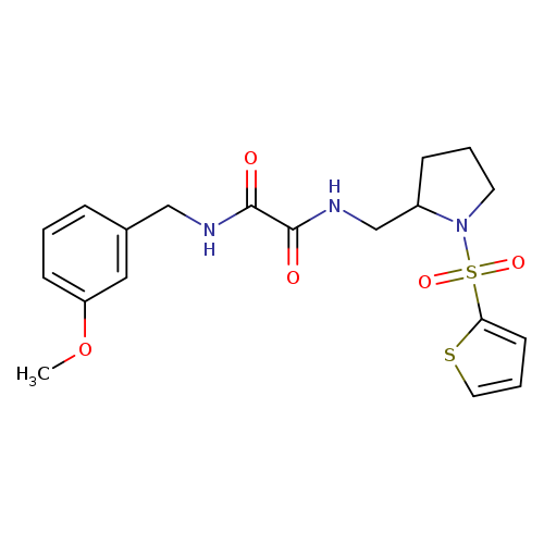 N'-[(3-methoxyphenyl)methyl]-N-{[1-(thiophene-2-sulfonyl)pyrrolidin-2-yl]methyl}ethanediamide
