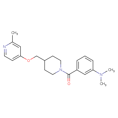 N,N-dimethyl-3-(4-{[(2-methylpyridin-4-yl)oxy]methyl}piperidine-1-carbonyl)aniline