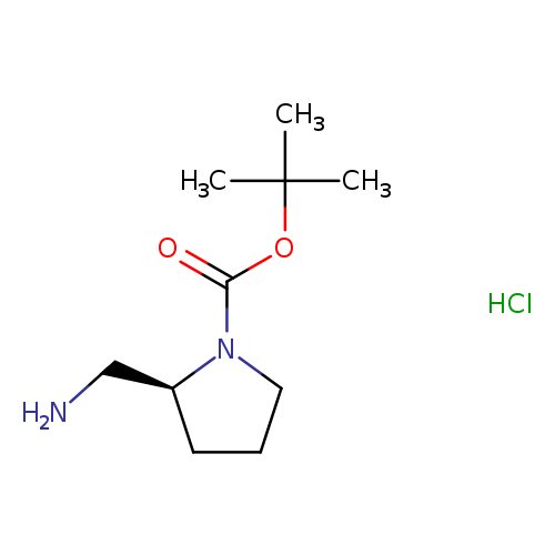 1-Pyrrolidinecarboxylic acid, 2-(aminomethyl)-, 1,1-dimethylethyl ester, hydrochloride (1:1), (2S)-