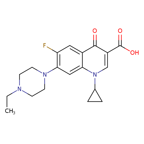 1-Cyclopropyl-7-(4-ethyl-1-piperazinyl)-6-fluoro-1,4-dihydro-4-oxo-3-quinolinecarboxylic acid