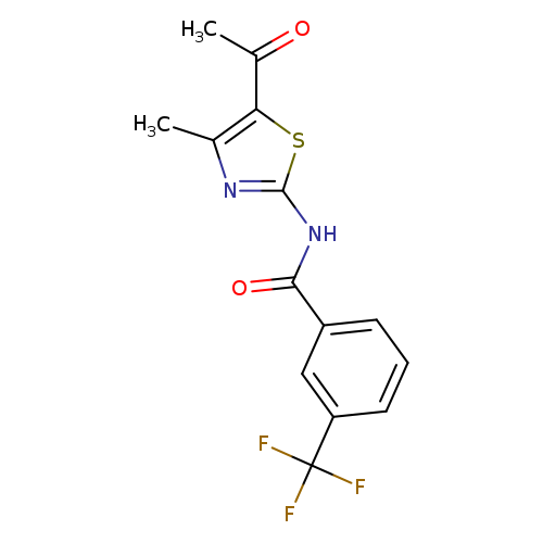 N-(5-acetyl-4-methyl-1,3-thiazol-2-yl)-3-(trifluoromethyl)benzamide