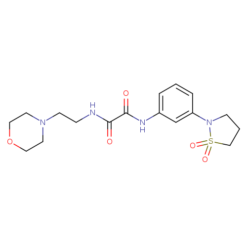 N-[3-(1,1-dioxo-1lambda6,2-thiazolidin-2-yl)phenyl]-N'-[2-(morpholin-4-yl)ethyl]ethanediamide