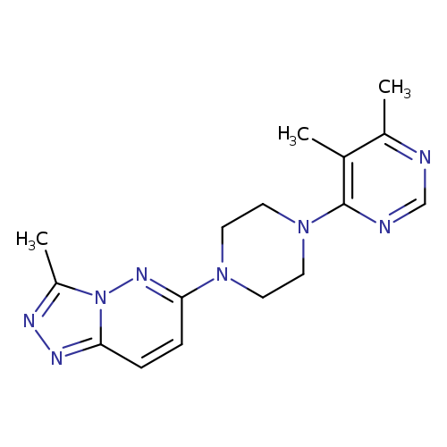 4,5-dimethyl-6-(4-{3-methyl-[1,2,4]triazolo[4,3-b]pyridazin-6-yl}piperazin-1-yl)pyrimidine