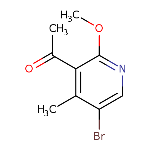 1-(5-bromo-2-methoxy-4-methylpyridin-3-yl)ethan-1-one