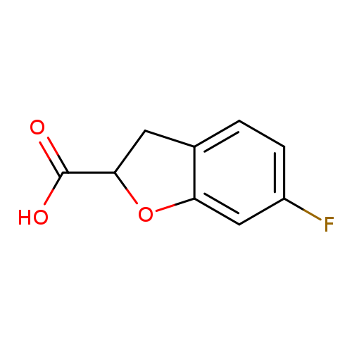 2-Benzofurancarboxylic acid, 6-fluoro-2,3-dihydro-