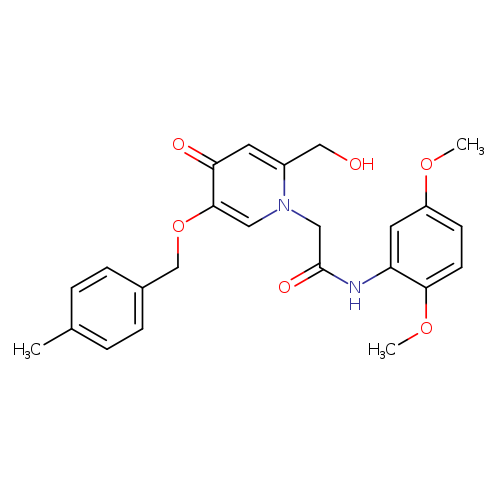 N-(2,5-dimethoxyphenyl)-2-[2-(hydroxymethyl)-5-[(4-methylphenyl)methoxy]-4-oxo-1,4-dihydropyridin-1-yl]acetamide