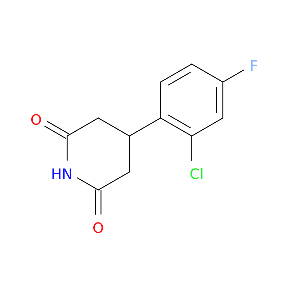 4-(2-chloro-4-fluorophenyl)piperidine-2,6-dione