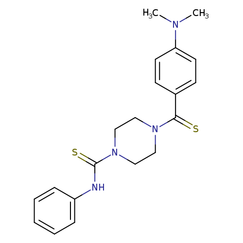 4-[4-(dimethylamino)benzenecarbothioyl]-N-phenylpiperazine-1-carbothioamide