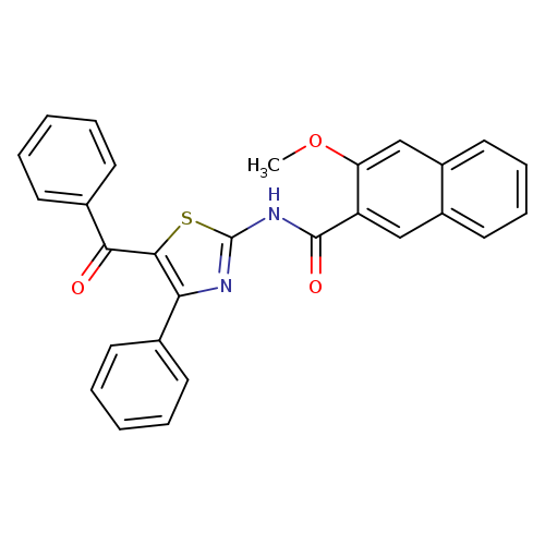 N-(5-benzoyl-4-phenyl-1,3-thiazol-2-yl)-3-methoxynaphthalene-2-carboxamide