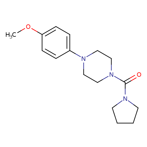1-(4-methoxyphenyl)-4-(pyrrolidine-1-carbonyl)piperazine
