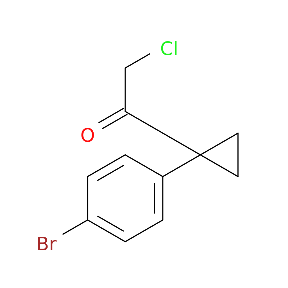 1-[1-(4-bromophenyl)cyclopropyl]-2-chloroethan-1-one