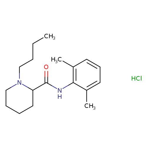 2-Piperidinecarboxamide, 1-butyl-N-(2,6-dimethylphenyl)-, hydrochloride (1:1)
