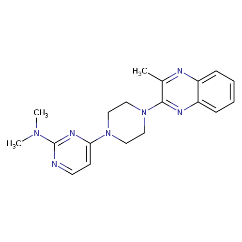 N,N-dimethyl-4-[4-(3-methylquinoxalin-2-yl)piperazin-1-yl]pyrimidin-2-amine