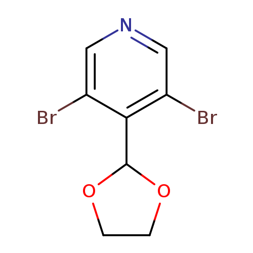 Pyridine, 3,5-dibromo-4-(1,3-dioxolan-2-yl)-