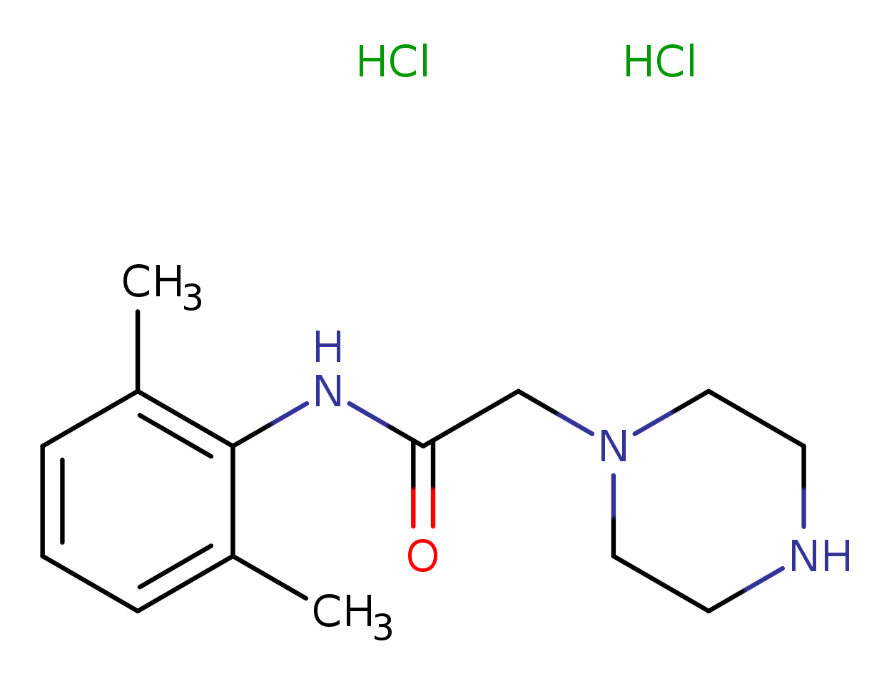 N-(2,6-dimethylphenyl)-2-(piperazin-1-yl)acetamide dihydrochloride