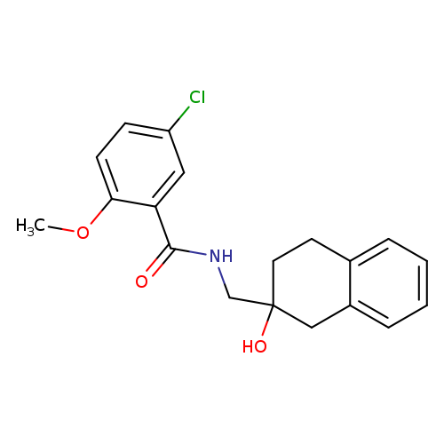 5-chloro-N-[(2-hydroxy-1,2,3,4-tetrahydronaphthalen-2-yl)methyl]-2-methoxybenzamide
