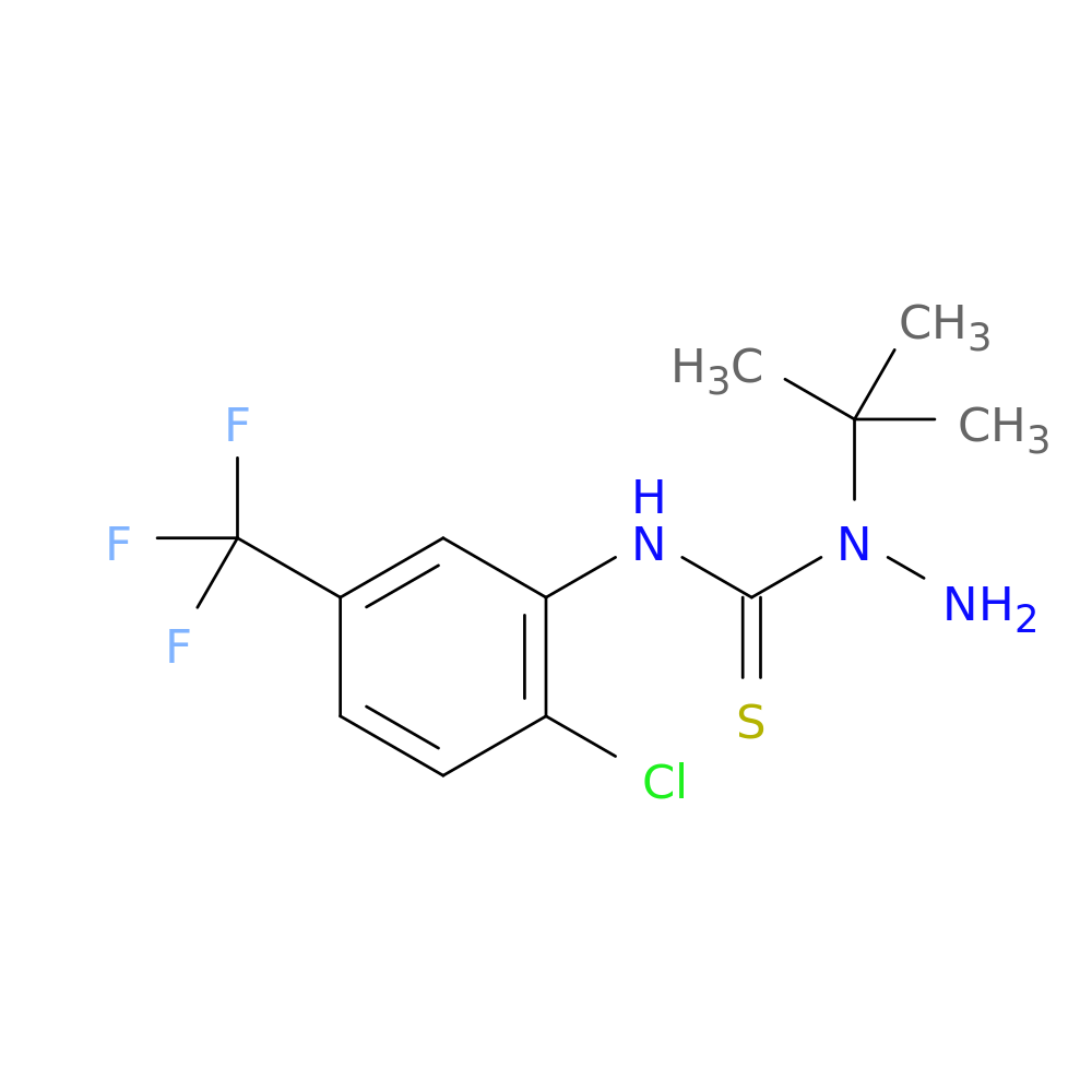 3-amino-3-tert-butyl-1-[2-chloro-5-(trifluoromethyl)phenyl]thiourea