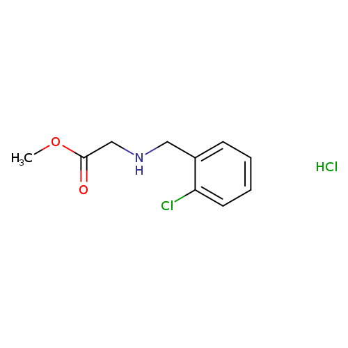 Methyl 2-([(2-chlorophenyl)methyl]amino)acetate hydrochloride