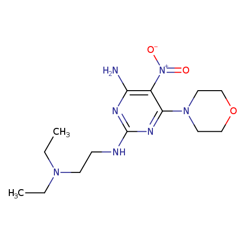N2-[2-(diethylamino)ethyl]-6-(morpholin-4-yl)-5-nitropyrimidine-2,4-diamine