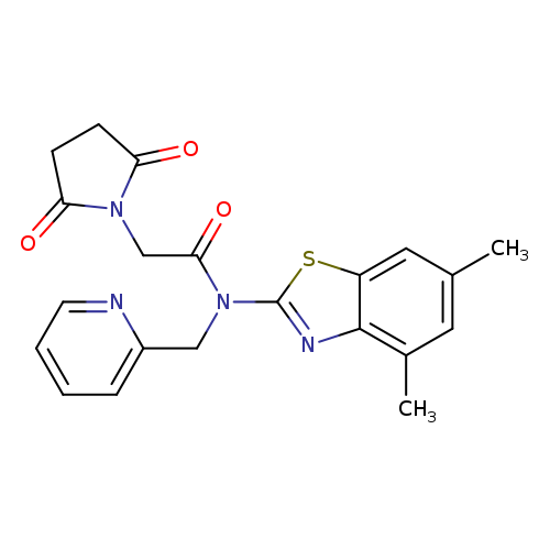 N-(4,6-dimethyl-1,3-benzothiazol-2-yl)-2-(2,5-dioxopyrrolidin-1-yl)-N-[(pyridin-2-yl)methyl]acetamide