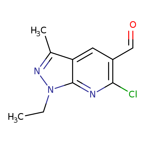 6-chloro-1-ethyl-3-methyl-1H-pyrazolo[3,4-b]pyridine-5-carbaldehyde