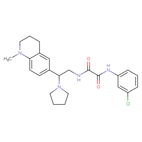 N'-(3-chlorophenyl)-N-[2-(1-methyl-1,2,3,4-tetrahydroquinolin-6-yl)-2-(pyrrolidin-1-yl)ethyl]ethanediamide