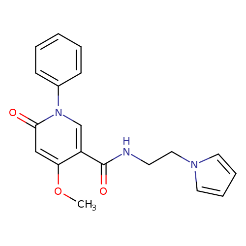 4-methoxy-6-oxo-1-phenyl-N-[2-(1H-pyrrol-1-yl)ethyl]-1,6-dihydropyridine-3-carboxamide