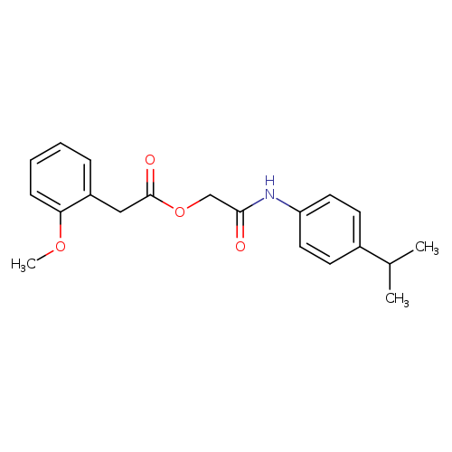 {[4-(propan-2-yl)phenyl]carbamoyl}methyl 2-(2-methoxyphenyl)acetate