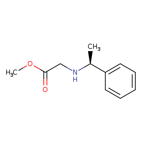 Methyl 2-([(1s)-1-phenylethyl]amino)acetate