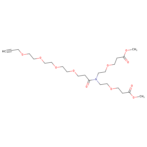 N-(Propargyl-PEG4-carbonyl)-N-bis(PEG1-methyl ester)