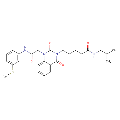 N-(2-methylpropyl)-5-[1-({[3-(methylsulfanyl)phenyl]carbamoyl}methyl)-2,4-dioxo-1,2,3,4-tetrahydroquinazolin-3-yl]pentanamide