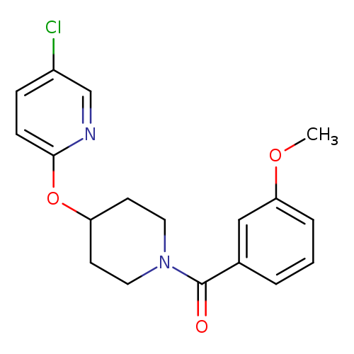 5-chloro-2-{[1-(3-methoxybenzoyl)piperidin-4-yl]oxy}pyridine