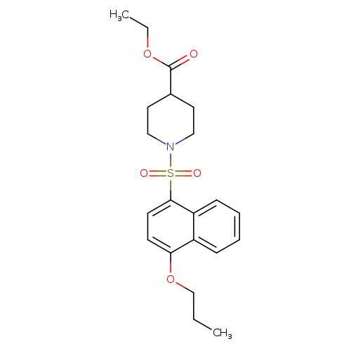 ethyl 1-[(4-propoxynaphthalen-1-yl)sulfonyl]piperidine-4-carboxylate