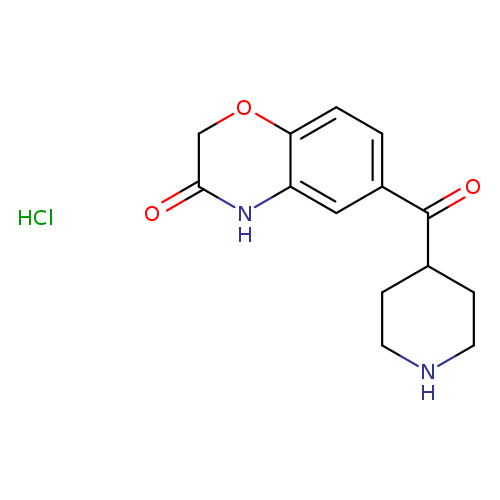 6-[(Piperidin-4-yl)carbonyl]-3,4-dihydro-2h-1,4-benzoxazin-3-one hydrochloride