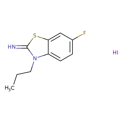 6-fluoro-3-propyl-2,3-dihydro-1,3-benzothiazol-2-imine hydroiodide
