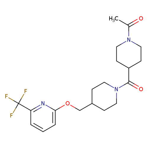 1-{4-[4-({[6-(trifluoromethyl)pyridin-2-yl]oxy}methyl)piperidine-1-carbonyl]piperidin-1-yl}ethan-1-one