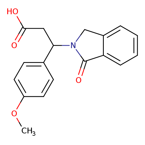 3-(4-METHOXYPHENYL)-3-(1-OXO-1,3-DIHYDRO-2H-ISOINDOL-2-YL)PROPANOIC ACID