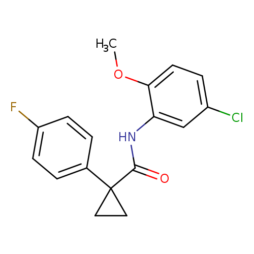 N-(5-chloro-2-methoxyphenyl)-1-(4-fluorophenyl)cyclopropane-1-carboxamide
