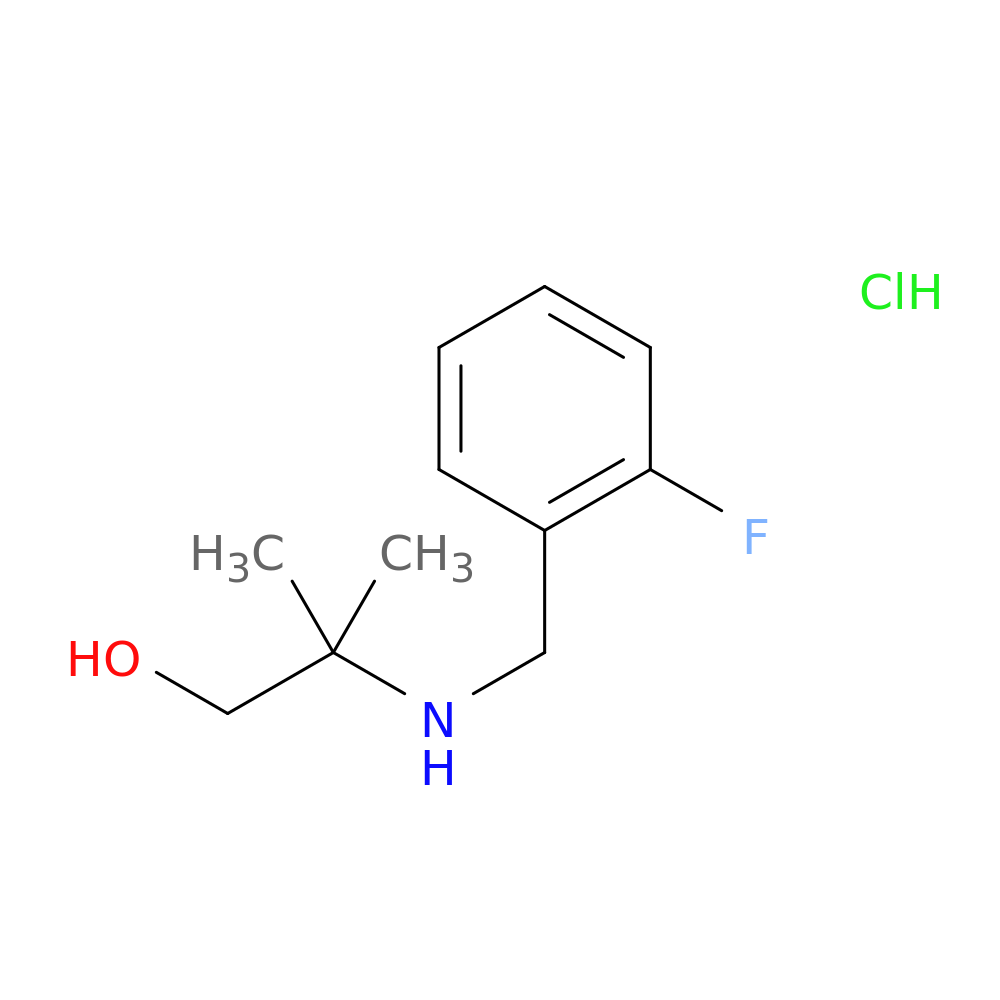 2-[(2-fluorobenzyl)amino]-2-methyl-1-propanol hydrochloride