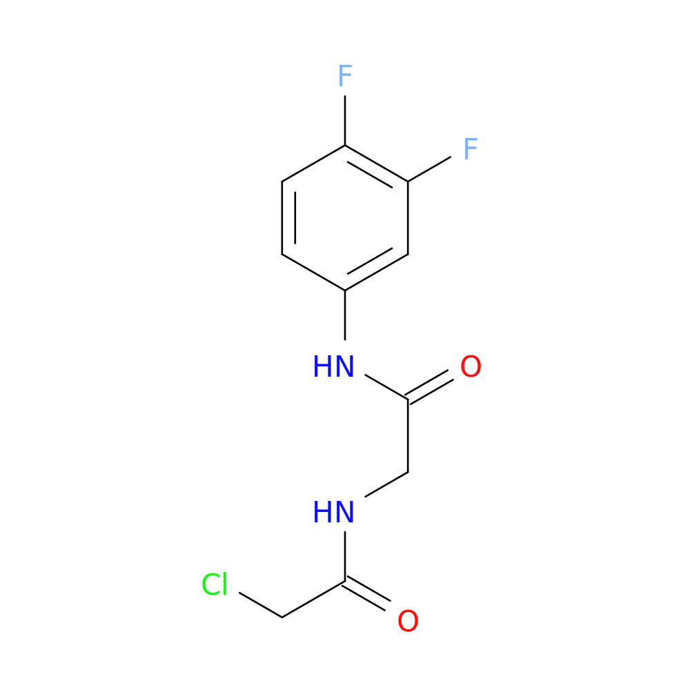 2-chloro-N-{[(3,4-difluorophenyl)carbamoyl]methyl}acetamide
