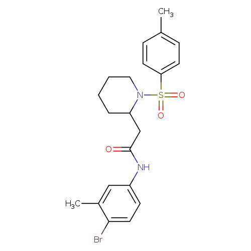 N-(4-bromo-3-methylphenyl)-2-[1-(4-methylbenzenesulfonyl)piperidin-2-yl]acetamide