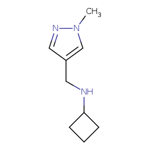 N-[(1-methyl-1H-pyrazol-4-yl)methyl]cyclobutanamine