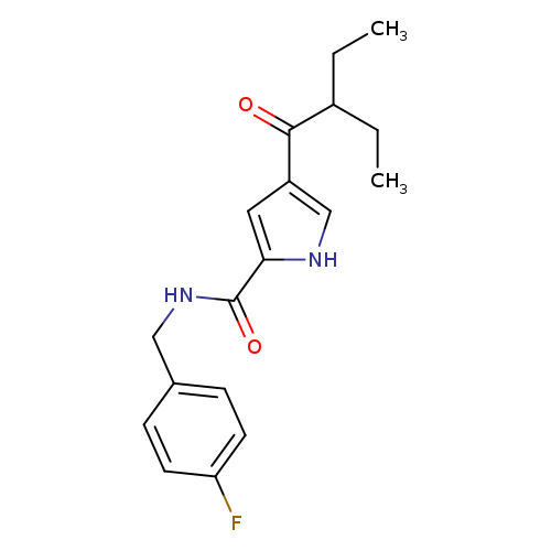 4-(2-ethylbutanoyl)-N-[(4-fluorophenyl)methyl]-1H-pyrrole-2-carboxamide